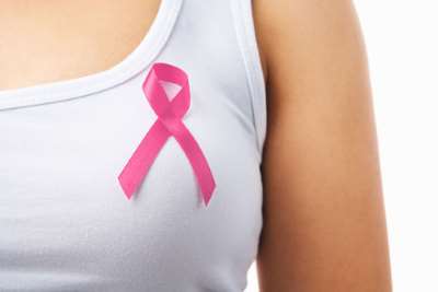 laço rosa contra câncer de mama
